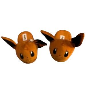No Size Plush Pokemon Eevie Slippers